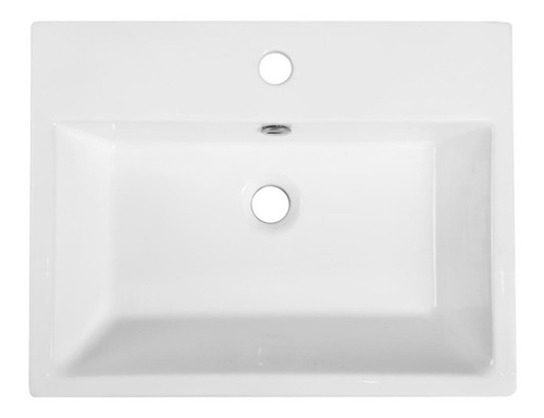 Imagen 3 de 5 de Bacha De Apoyo De Porcelana Para Monocomando 51 X 43 Cm