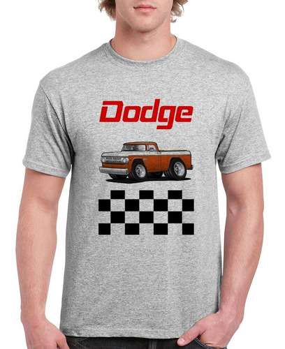 Camioneta Dodge 100 - 200 / Remera Unisex (gris)