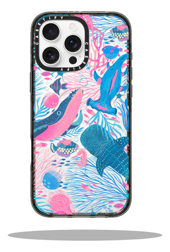 Fundas Mar Azul Estilo Casetify Magsafe Para Iphone Transparente Iphone 14/13