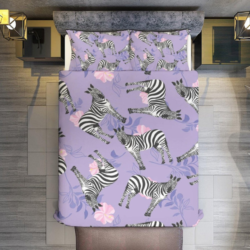 Conjunto De Cama Wosabee Zebra Conjunto De Edredom Zebra Flo