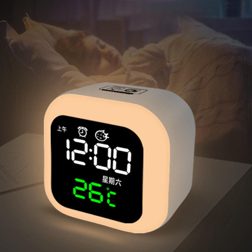 Reloj Despertador Digital Con Luz Nocturna Función De