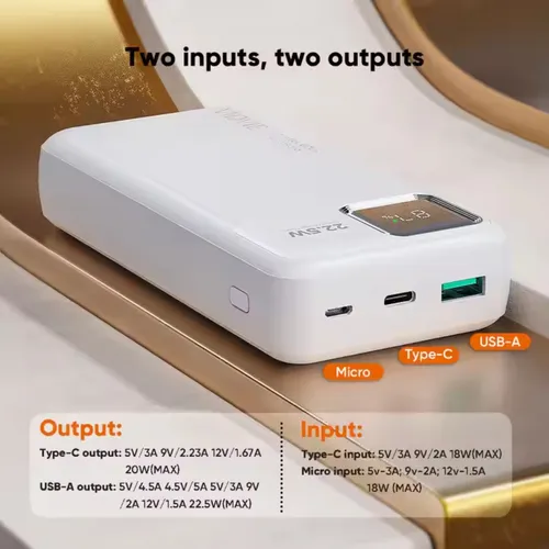 Cargador Batería Vidvie Ultra Rápida Digital Led 10000mah