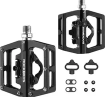 Comprar Pedales Trabas Spd Rockbros Mtb Con Plataforma Incluye Traba