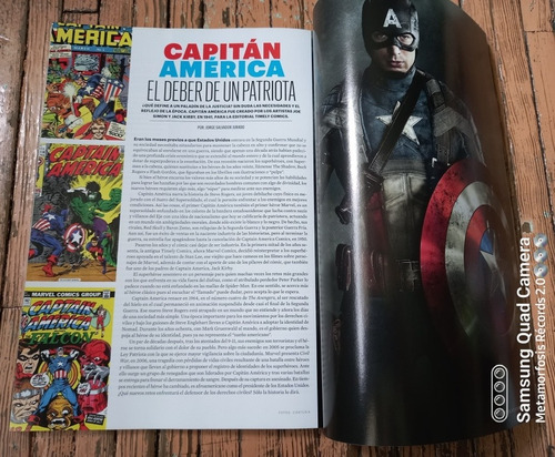 Chris Evans, Revista Esquire, Captain América, Sin Cómic. (Usado)