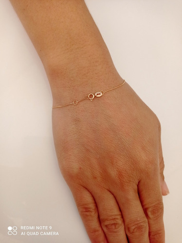 Imagem 2 de 6 de Pulseira Veneziana Fina Ouro 10k