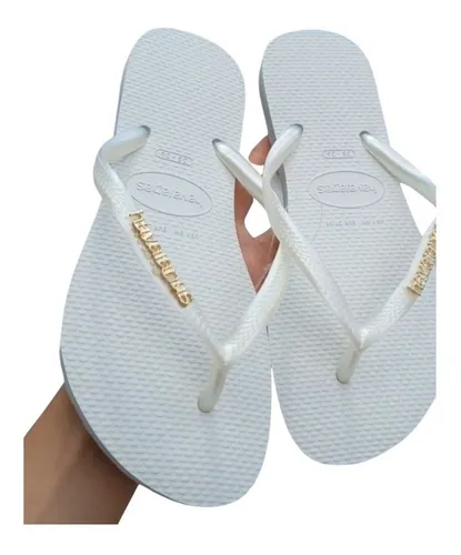 Sandália havaiana branca 2025