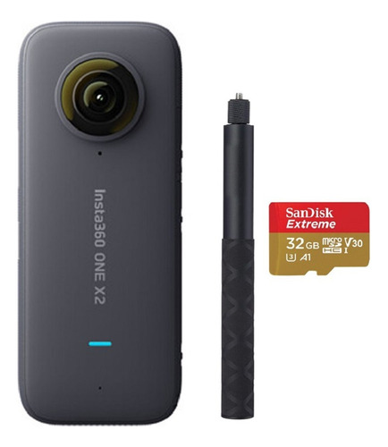 Cámara Deportiva Insta360 One X2+32gb+selfie Stick Invisible