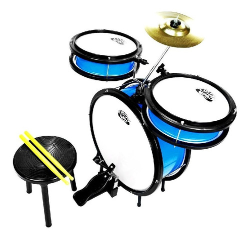 Bateria Infantil Custom Kids Ckdm3 Azul Crianças 3 Anos Toy