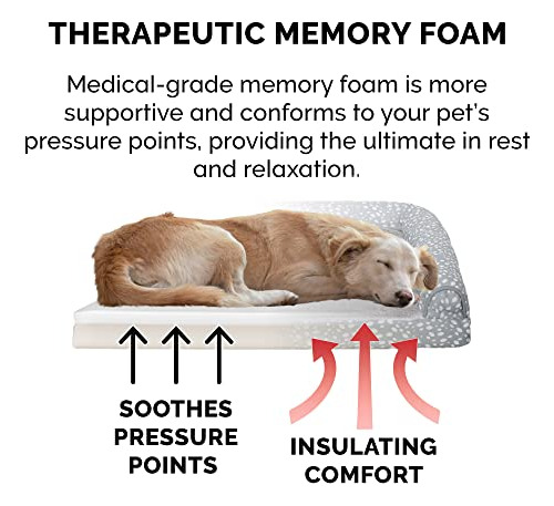 Cama Para Perros De Espuma Viscoelástica Furhaven Para Perro