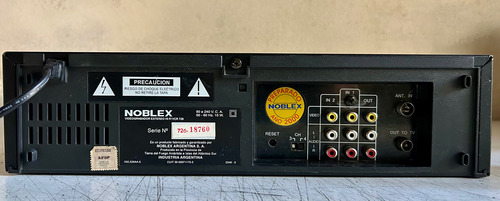 Videocasetera Videograbadora Noblex Hi Fi Stereo-muy Buena ! Negro (Usado)