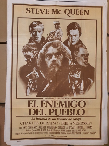  Afiche De Cine Orig.-2020-steve Mc Queen-el Enemigo Del....