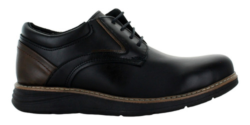 Sebastian Zapato Casual Agujeta Ecopiel Negro Hombre 82153