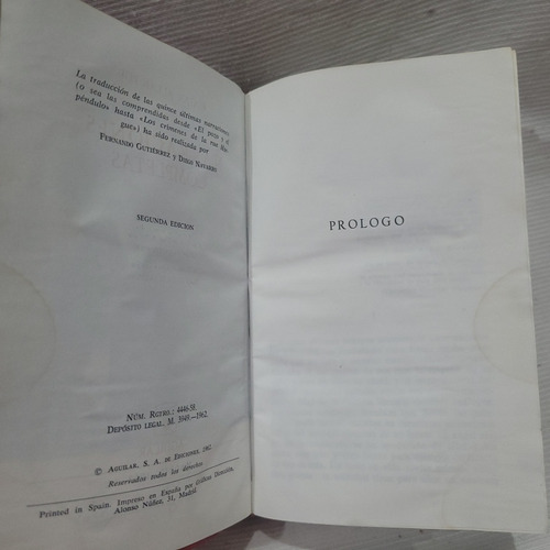 Imagen 8 de 10 de Narraciones Completas Edgar Allan Poe Aguilar Encuadernado