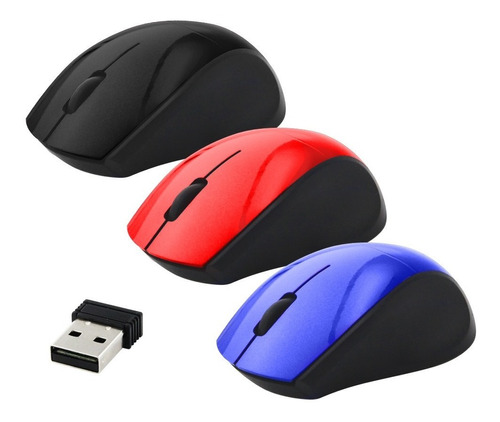 Mouse Ratón Silencioso Inalámbrico De Carga Portátil 2.4g