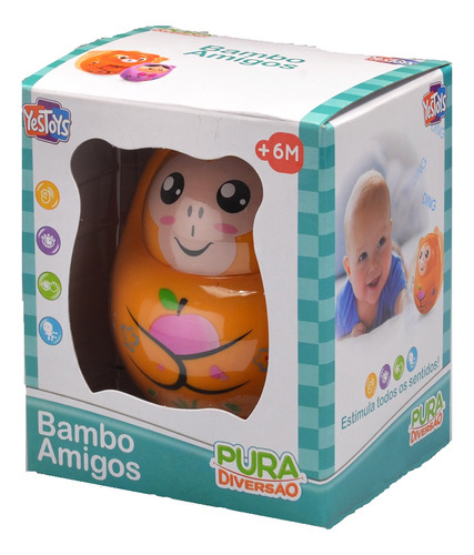 Kit Com 4 Brinquedo Infantil Bambo Amigos Yes Toys 20066