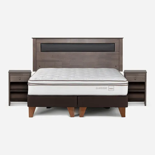 comprar Cama Europea Classique+ 2 Plazas + Muebles Ferrara