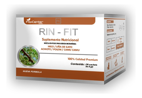 Rin-fit Fitocenter Regula Los Malestares Renales 30 Sachets