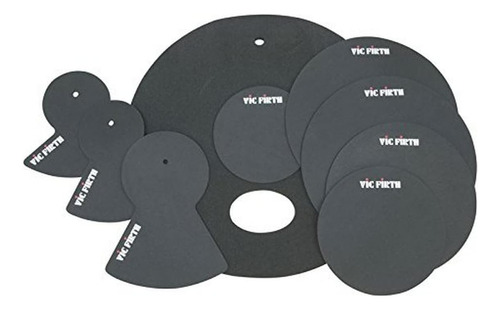 Vic Firth Drum Mute Prepack Con Sordinas De Tamaño 12, 13, 1