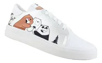 Comprar Tenis Osos Escandalosos We Bare Bears Pardo 423-b Blanco