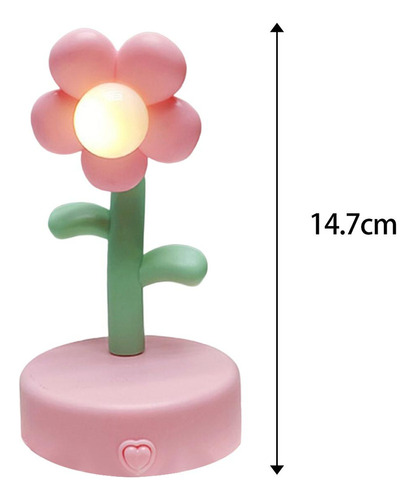 Y Lámpara De Mesa Con Flores Creativas, Luz Nocturna,