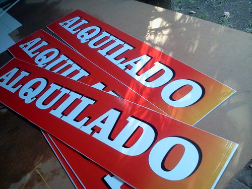 10 Carteles Para Inmobiliaria, Plastico Corrugado Y Vinilo.