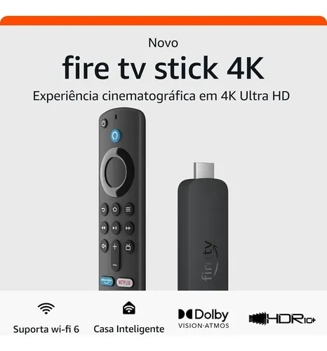 Amazon Max Fire Tv Stick 4k Max B08mqzxn1x 3ª Geração Con