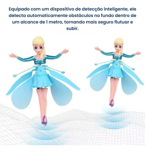 Boneca Fada Voadora Fadas Mágica Com Sensor De Mão Brinquedo