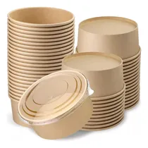 Comprar Pack 100 Envases Desechables Para Alimentos 1300ml