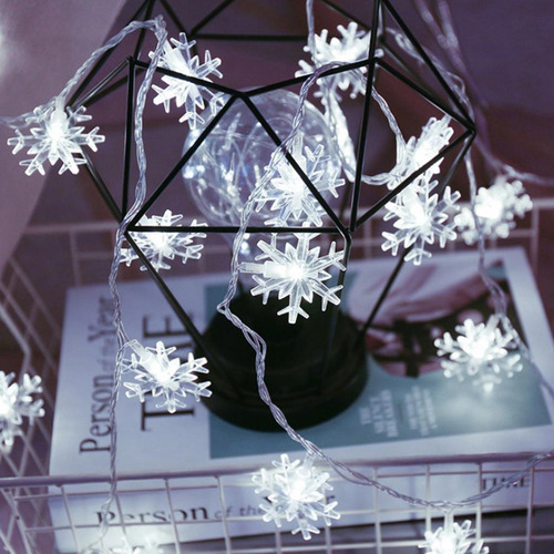 Luz De Hadas De Guirnalda De Vacaciones Iluminación Blanca