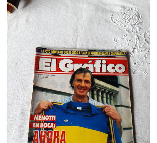 El Gráfico Nº 3508 30/12/1986 Menotti Boca Maradona Alonso