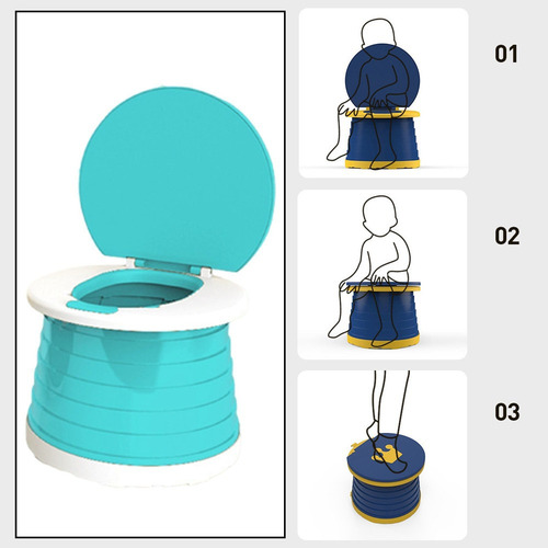 Asiento De Inodoro Plegable Portátil Para Niños