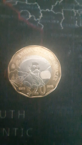 Moneda Conmemorativa 20 Pesos De Emiliano Zapata