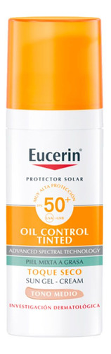 Eucerin Sun Facial Fps50 Oil Control Tono Medio 50 Ml.