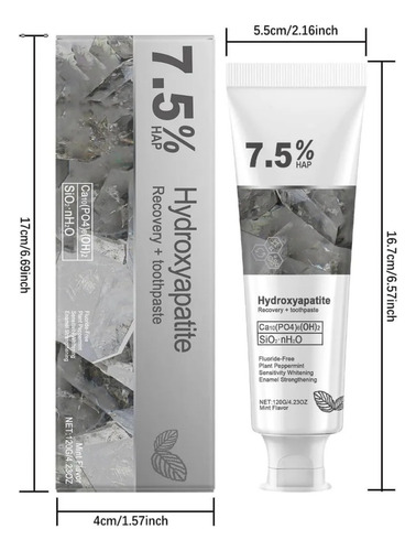 Pasta De Dientes Con Hidroxiapatita Ceelike, Protección 2pcs