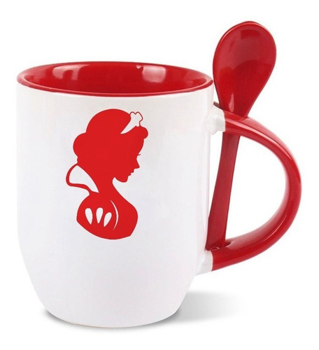 Taza Con Cuchara Roja Blancanieves