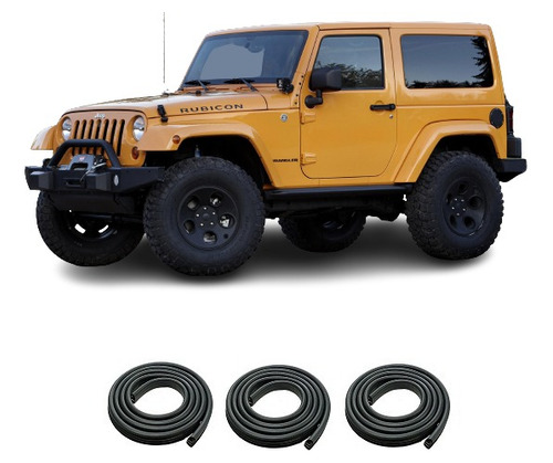 Jeep Wrangler Sport 2p Burletes De Puertas Delanteras + Baul