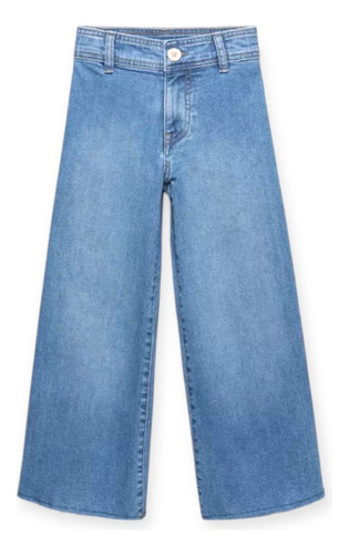 Jeans Zara Niñas T 11 / 12 Marine Azul Cintura Ajustable