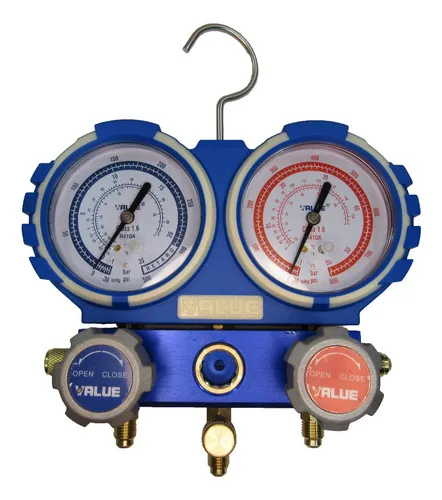 Kit Manifold R 410+ R 22 Value + Bomba De Vacio Value 100 L