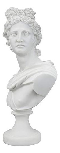Diseño Toscano Apolo Belvedere Busto Estatua 12 Pulgadas Enc