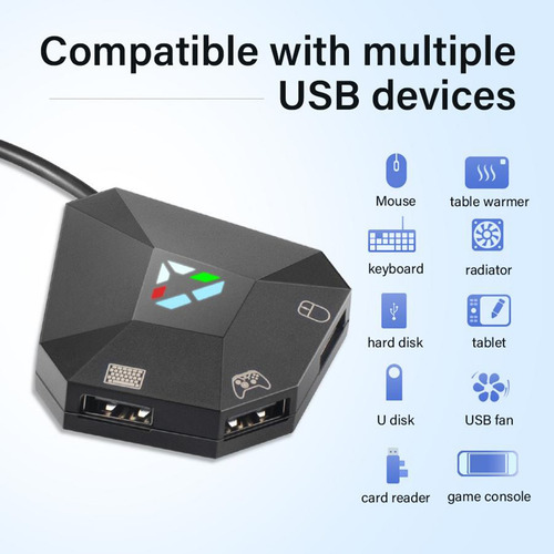Imagem 3 de 12 de Teclado E Mouse Adaptador Conversor Para N-switch, Nenhuma