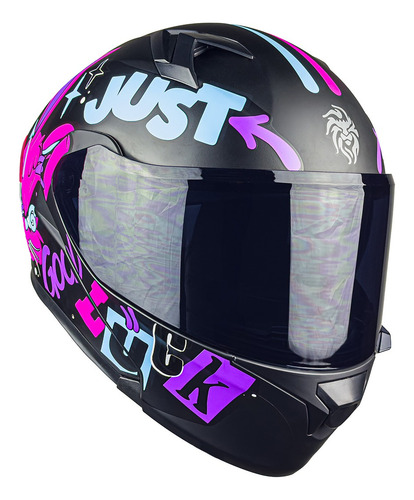 Casco Para Moto Mujer Kov Furia Kit Bun Negro Rosa Abatible Color Rosa Chicle Diseño Solido Tamaño Del Casco S