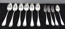 Comprar Cubiertos Antiguos Christofle,con Baño De Plata(lote De 10)