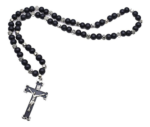 Colgante De Cruz De Rosario Para Mujeres Y Hombres, Regalo