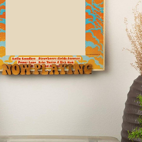 Soporte De Vinilo Para Discos Now Playing, Soporte De Pared,