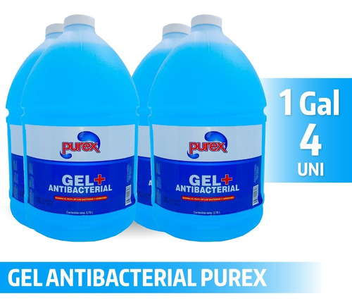 Gel Antibacterial De Galón 4 Unds Fit Purex