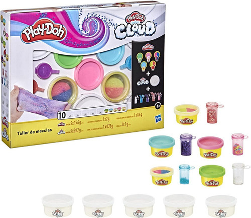 Imagen 2 de 10 de Play Doh Mixing Studio Cloud Slime Masa Para Moldear F1527