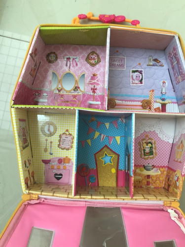 Lalaloopsy Minis Style N Swap Carry Casa (Usado)