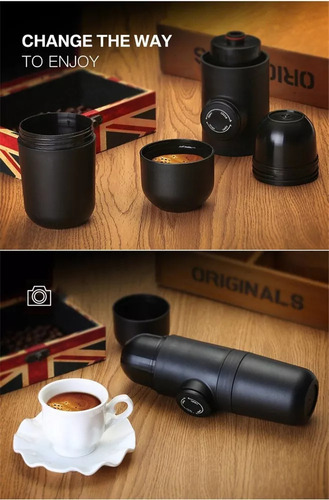 Máquina Para Hacer Café Expreso Portátil De Viaje, 140 Ml .