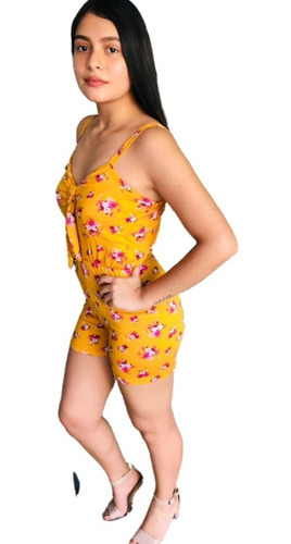 Jumper Dama Mujer Amarillo Flores 2 Moda Primavera