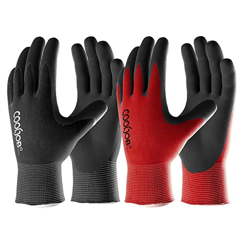 Guantes De Jardinería Hombres, Paquete De 6 Pares De G...